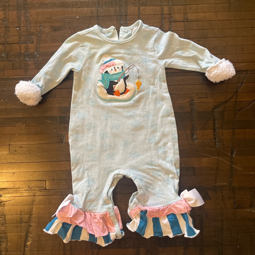 Ricrac &  Ruffles Christmas Romper